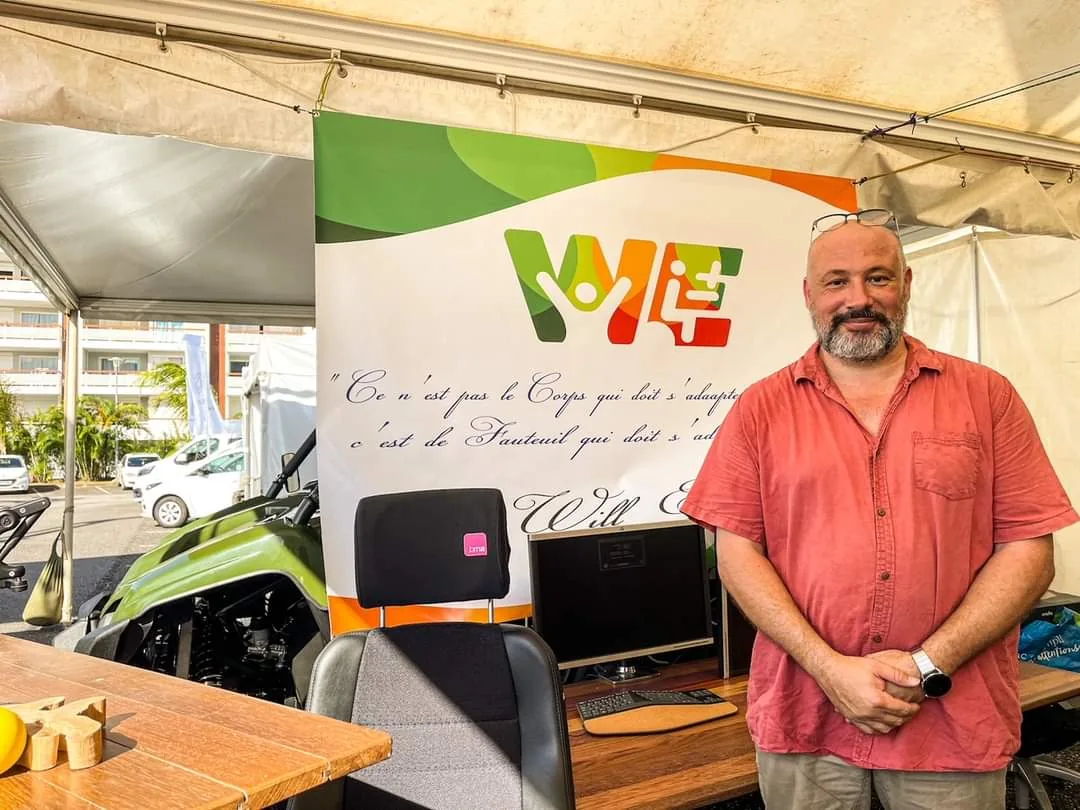 Willem Loo sur le stand Will Ergo au Village de la Prévention