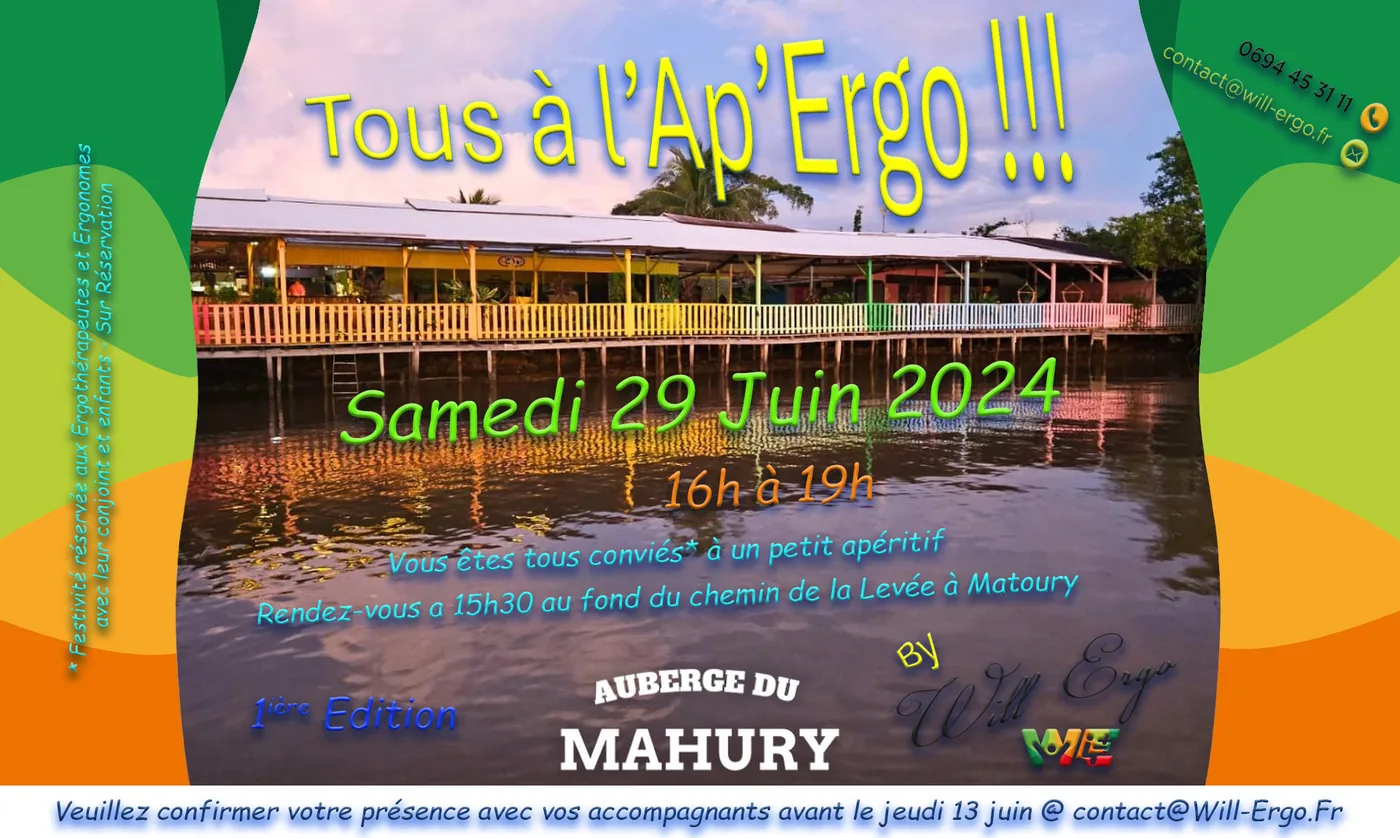 Ap'Ergo : le premier apéro des ergonomes de Guyane