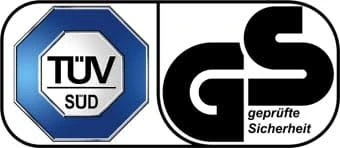 Certification TÜV SÜD — GS, geprüfte Sicherheit